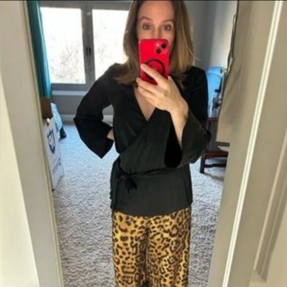 Adam Lippes Pants - Adam Lippes Leopard Culottes